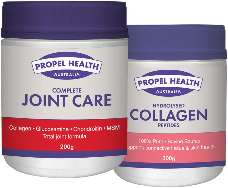 Joint health supplements Australia: Complete Joint Care and hydrolysed collagen peptides
